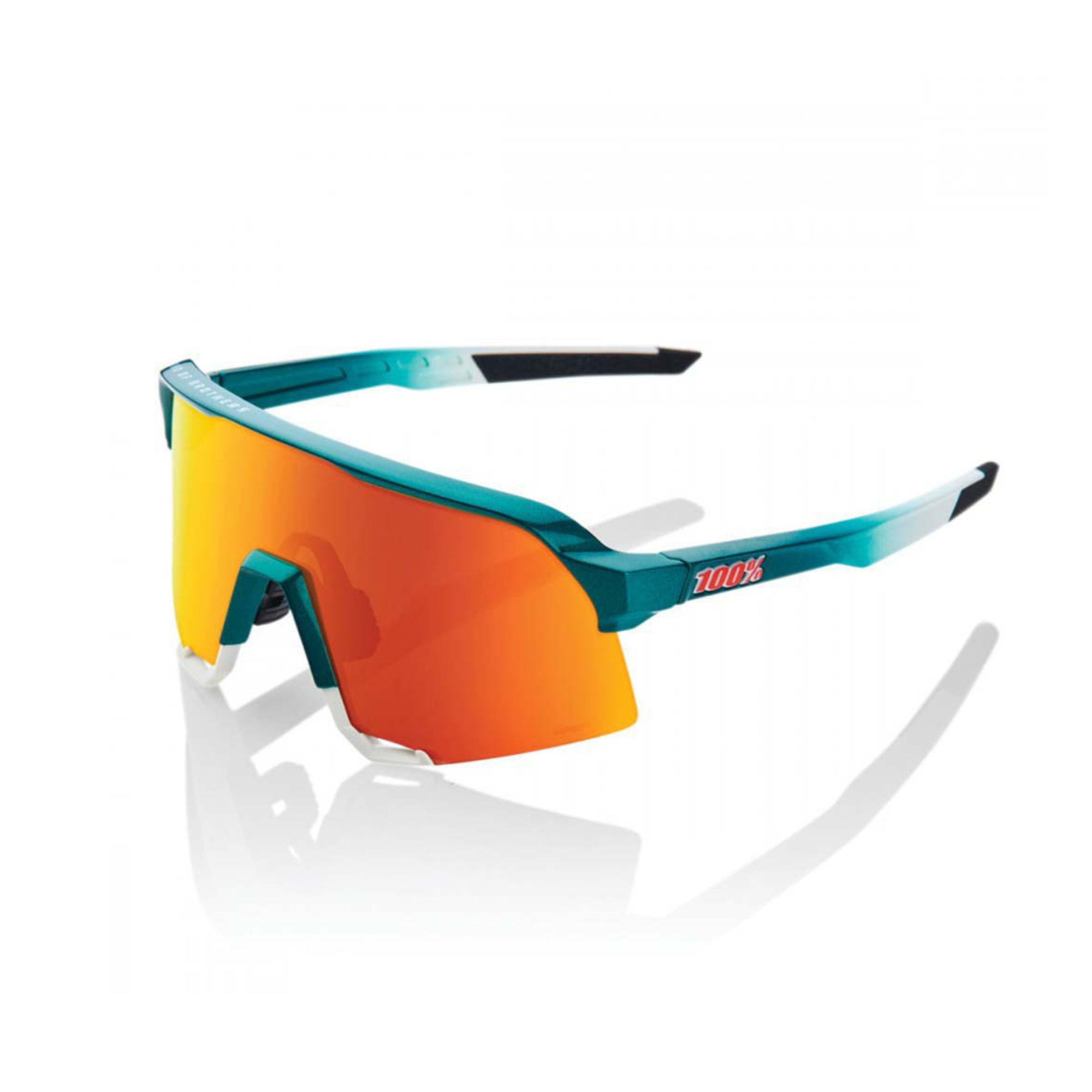 100% - S3 Gloss metallic Bora/ matte white Hiper Red multilayer lens