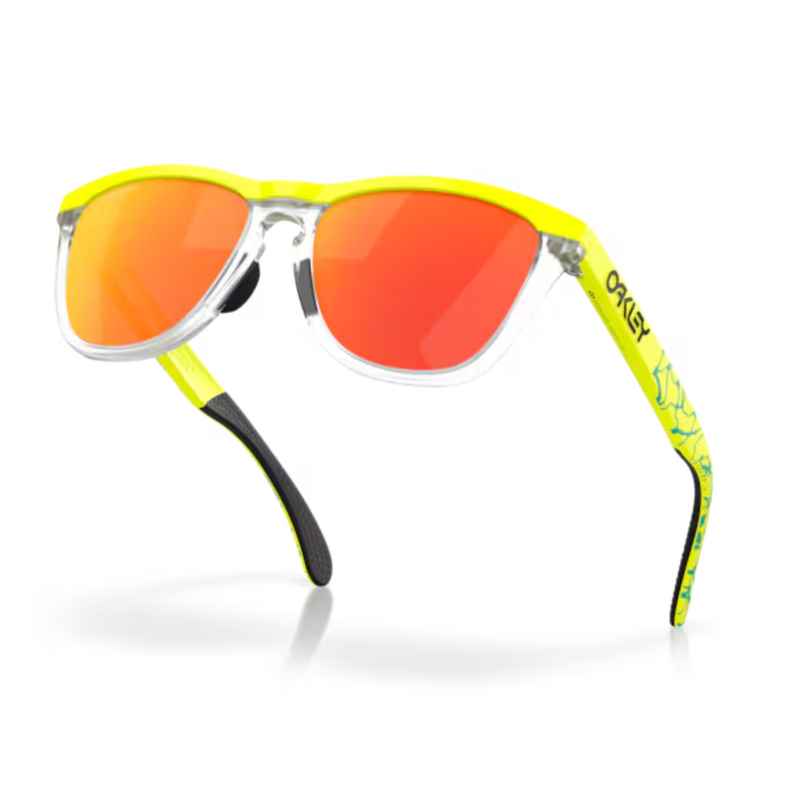 Oakley Frogskins Matte Tennis Ball Yellow Neuron Prizm Ruby