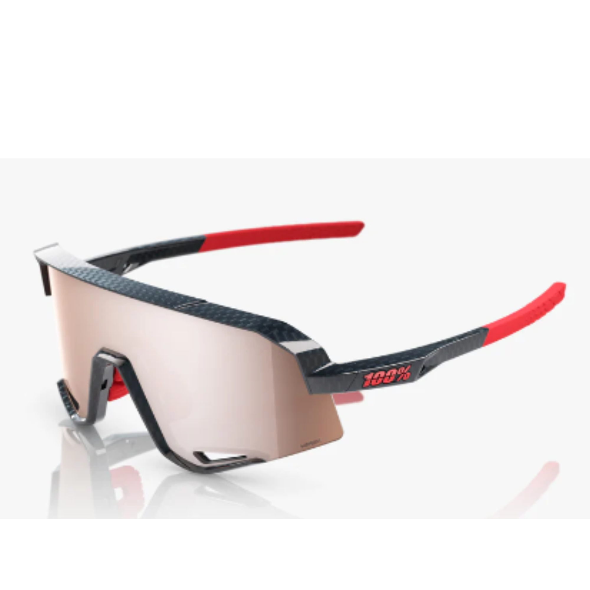 100% Slendale Gloss Carbon Fibre Crimson Silver Mirror