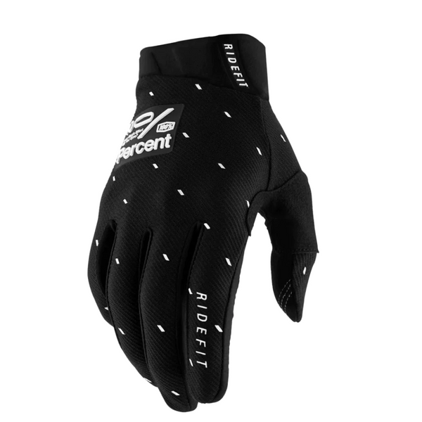 100% Ride Fit Gloves Slasher Black