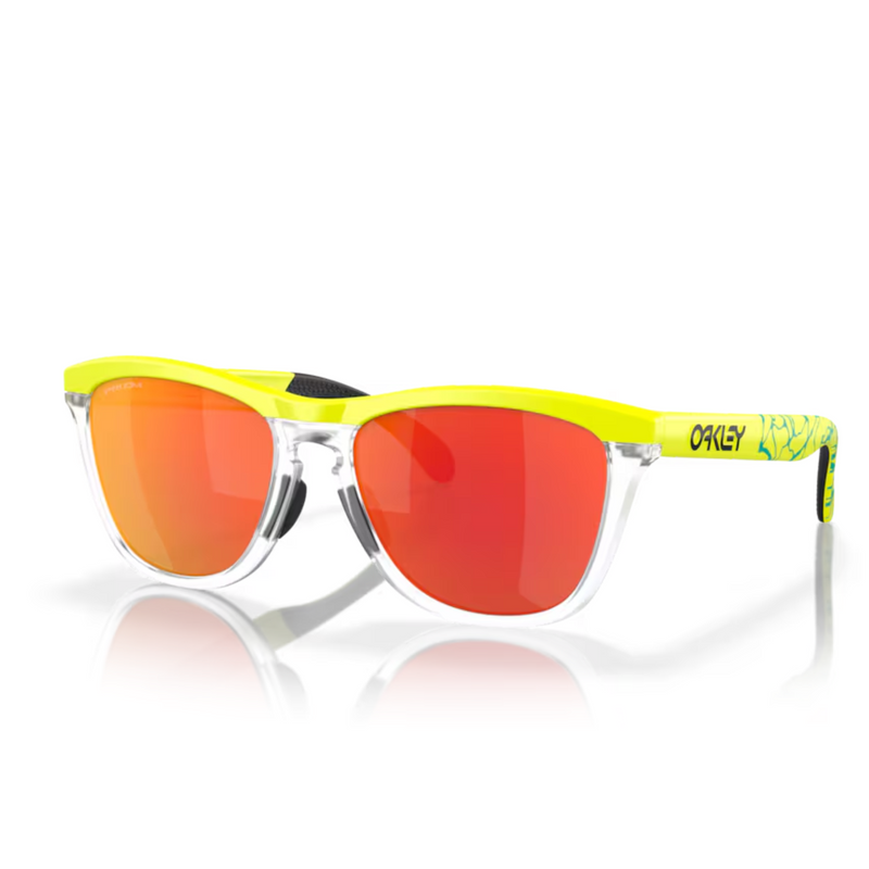 Oakley Frogskins Matte Tennis Ball Yellow Neuron Prizm Ruby