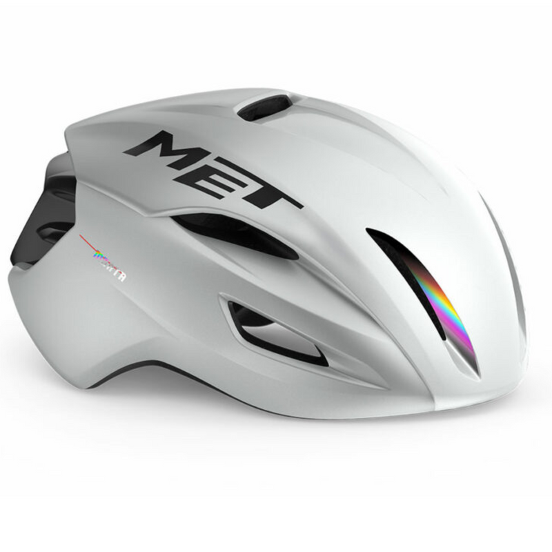 MET Manta White Holographic Glossy Helmet large