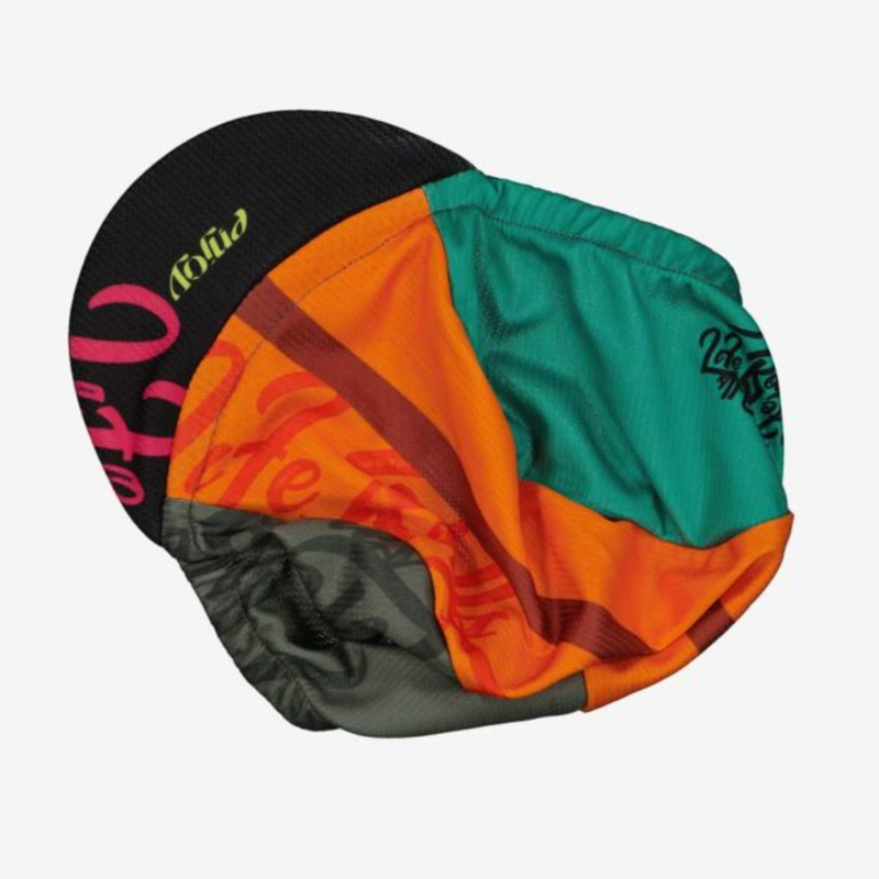 Enjoy Drifit Cycling Cap Life Rolls Orange