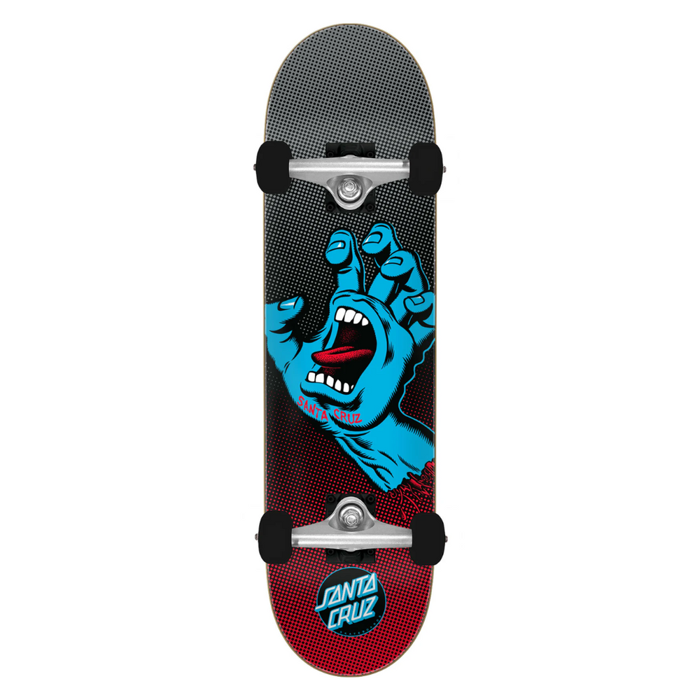 Santa Cruz Screaming Hand Complete Skateboard 8.25 Santa Cruz Screaming Hand Complete Skateboard 8.25