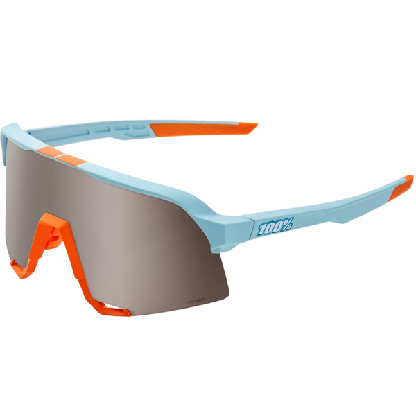 100% S3 Soft Tact Two Tone HiPER Silver Mirror Lens