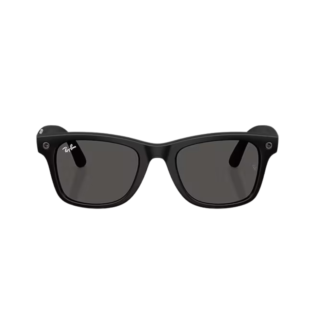 Ray Ban Meta Wayfarer Matte Black Grey