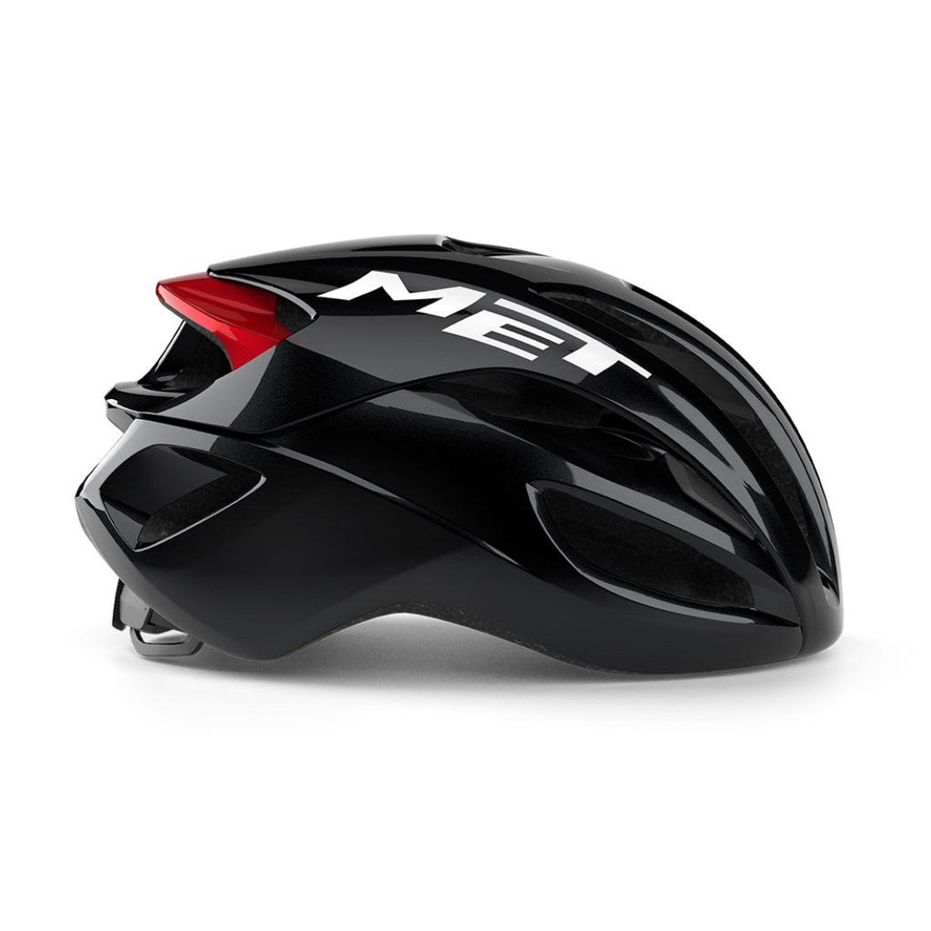 MET Rivale Black Red Glossy Helmet