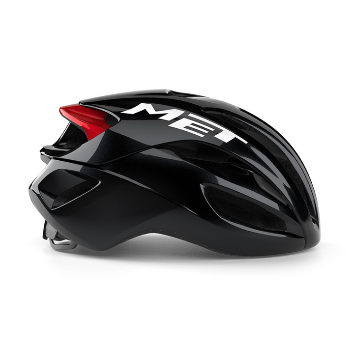 MET Rivale Black Red Glossy Helmet