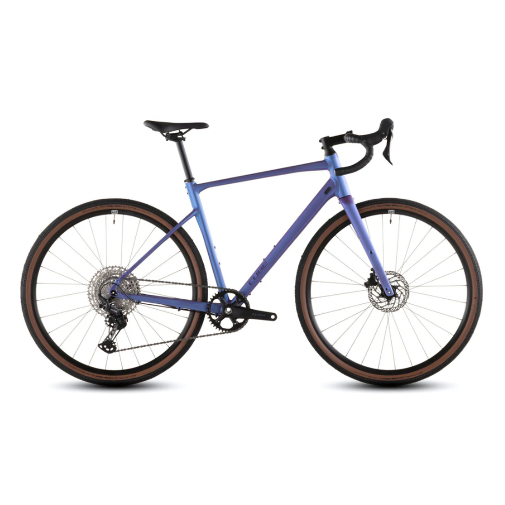 Blue bicycle on a white background