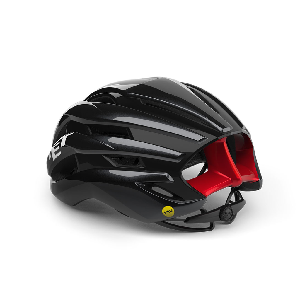 MET Trenta Mips Gloss Black Red Helmet