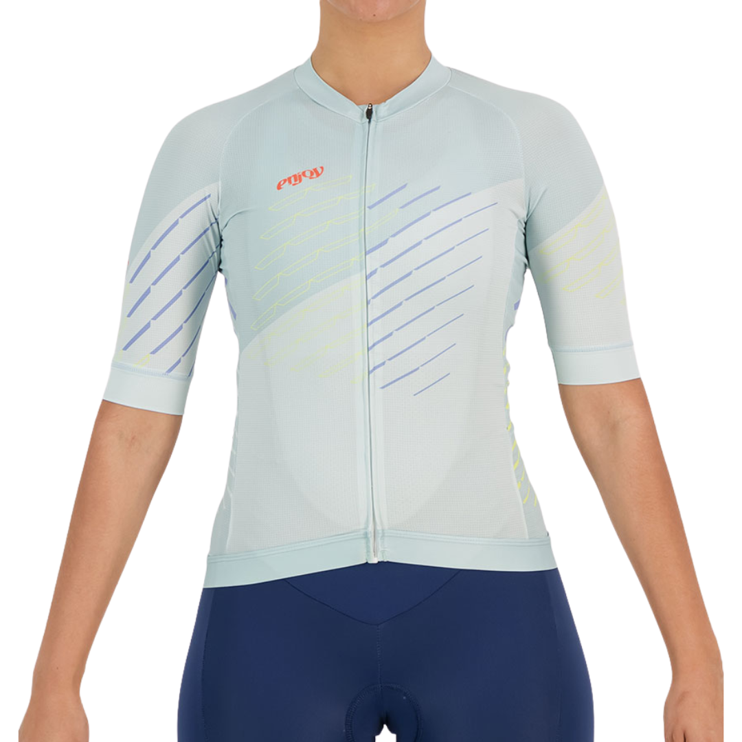 Enjoy Octane Chevron Ice Blue Jersey