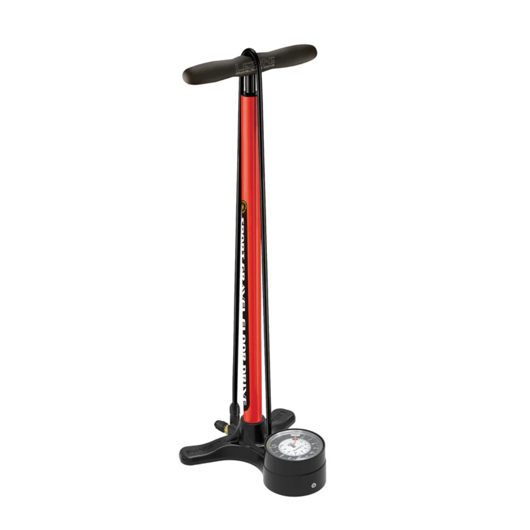 Lezyne Gravel Sport Drive Floor Pump Red