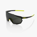 100% - Racetrap - Gloss black, Smoke lens