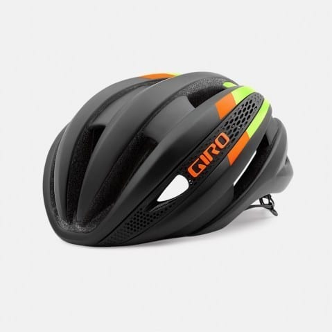 Giro - Synthe MIPS Black, Lime and Orange Helmet