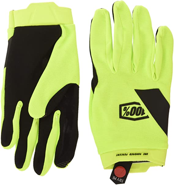 100% Ride Camp Gloves- Yellow