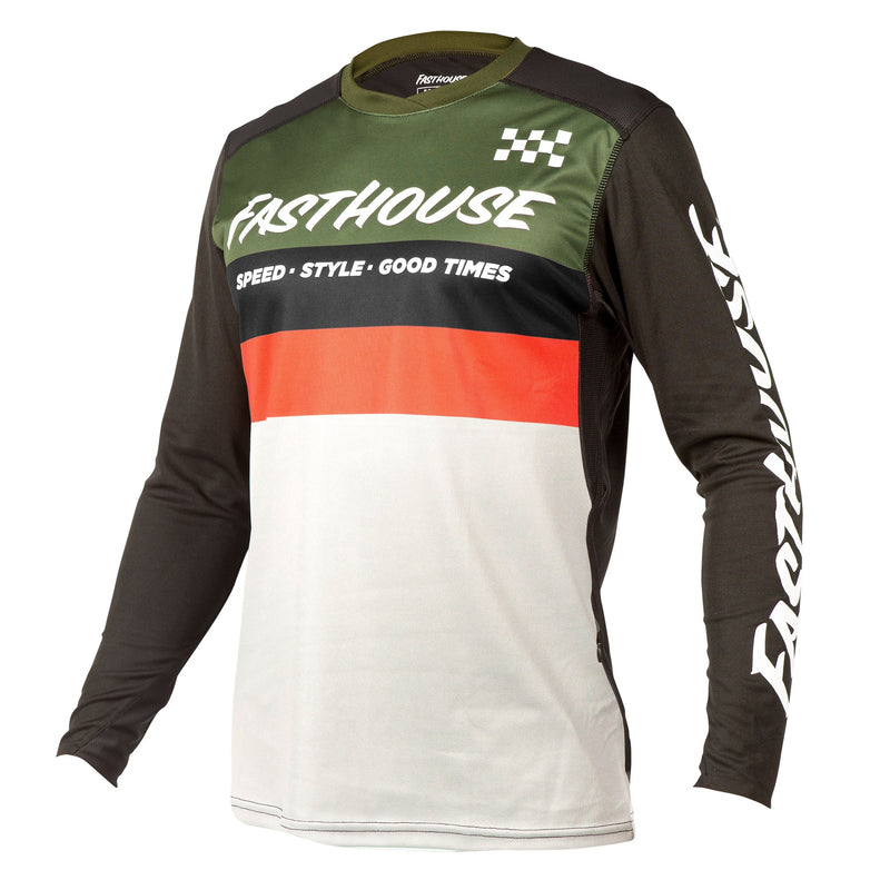 Fasthouse - Alloy Kilo LS Jersey- Olive/White