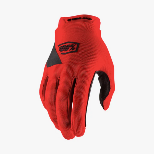 100% Ride Camp Gloves- Red