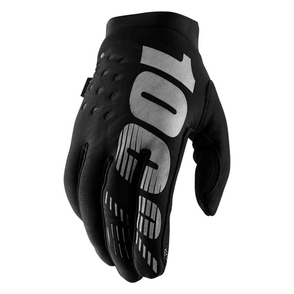 100% Brisker Gloves Black