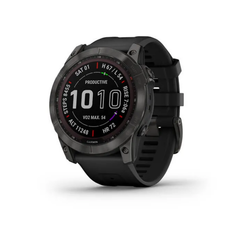 Garmin- Fenix 7X Sapphire Solar Carbon Grey Titanium