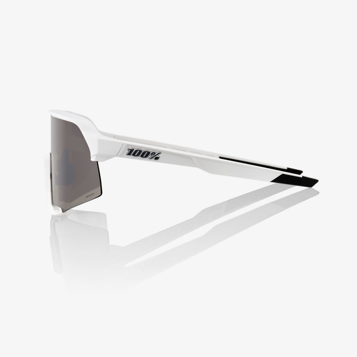 100% - S3 Matte White - Hiper Silver Mirror
