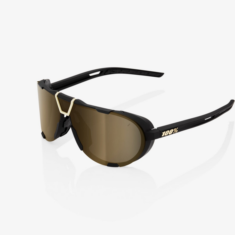 100% Westcraft Soft Tact Black, Gold Mirror Lens